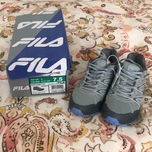 NEW in box Fila gray hiking walking trail shoes